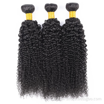 Wholesale 7A Grade 1/3/4 Curly Hair 100% Human Hair Natural Color Brazilian Hair 32 34 Inch Remy Extension Unprocessed Discount